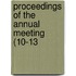 Proceedings Of The Annual Meeting (10-13