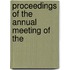 Proceedings Of The Annual Meeting Of The