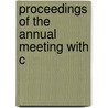 Proceedings Of The Annual Meeting With C door New York State Historical Association