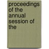 Proceedings Of The Annual Session Of The door Books Group