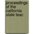 Proceedings Of The California State Teac
