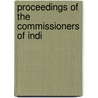 Proceedings Of The Commissioners Of Indi door Franklin B[Enjamin] Hough