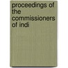 Proceedings Of The Commissioners Of Indi door New York Commissioners of Affairs