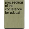 Proceedings Of The Conference For Educat by Conference for South.