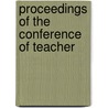 Proceedings Of The Conference Of Teacher door American Society of International Law