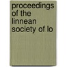 Proceedings Of The Linnean Society Of Lo door Linnean Society of London