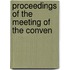 Proceedings Of The Meeting Of The Conven