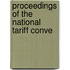Proceedings Of The National Tariff Conve