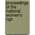 Proceedings Of The National Women's Righ
