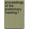 Proceedings Of The Preliminary Meeting F door North Central States Schools