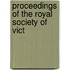 Proceedings Of The Royal Society Of Vict