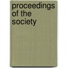 Proceedings Of The Society by Philomathic Society