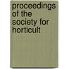 Proceedings Of The Society For Horticult door Society For Horticultural Science
