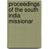 Proceedings Of The South India Missionar door South India Missionary Conference