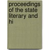 Proceedings Of The State Literary And Hi door North Carolina Literary Association