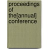 Proceedings Of The[Annual] Conference door Books Group