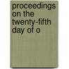 Proceedings On The Twenty-Fifth Day Of O door New England Historic Society