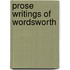 Prose Writings Of Wordsworth