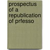 Prospectus Of A Republication Of Prfesso door J. Croll