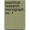 Psychical Research Monograph, No. 1 by Stanford University