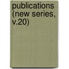 Publications (New Series, V.20) door Oriental Translation Fund