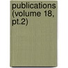 Publications (Volume 18, Pt.2) door University of Observatory
