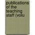 Publications Of The Teaching Staff (Volu