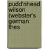 Pudd'Nhead Wilson (Webster's German Thes