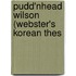 Pudd'Nhead Wilson (Webster's Korean Thes