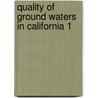 Quality Of Ground Waters In California 1 door California Dept of Water Resources