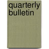 Quarterly Bulletin door Washington University. Medical Dept