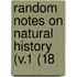 Random Notes On Natural History (V.1 (18