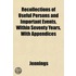 Recollections Of Useful Persons And Impo