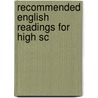 Recommended English Readings For High Sc door Rowena Keith Keyes