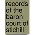 Records Of The Baron Court Of Stichill