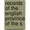 Records Of The English Province Of The S door Henry Foley