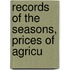 Records Of The Seasons, Prices Of Agricu