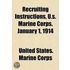 Recruiting Instructions, U.S. Marine Cor