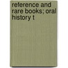 Reference And Rare Books; Oral History T door Mosher
