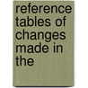 Reference Tables Of Changes Made In The door Frank Leslie Dutton