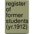 Register Of Former Students (Yr.1912)