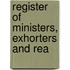 Register Of Ministers, Exhorters And Rea