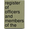 Register Of Officers And Members Of The door Theodore Atkinson