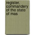 Register, Commandery Of The State Of Mas