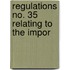 Regulations No. 35 Relating To The Impor