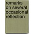 Remarks On Several Occasional Reflection