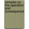 Remarks On The Operation And Consequence door Francis Rawdon-Hastings Hastings