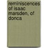 Reminiscences Of Isaac Marsden, Of Donca