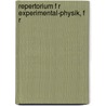Repertorium F R Experimental-Physik, F R door Anonymous Anonymous