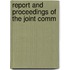 Report And Proceedings Of The Joint Comm